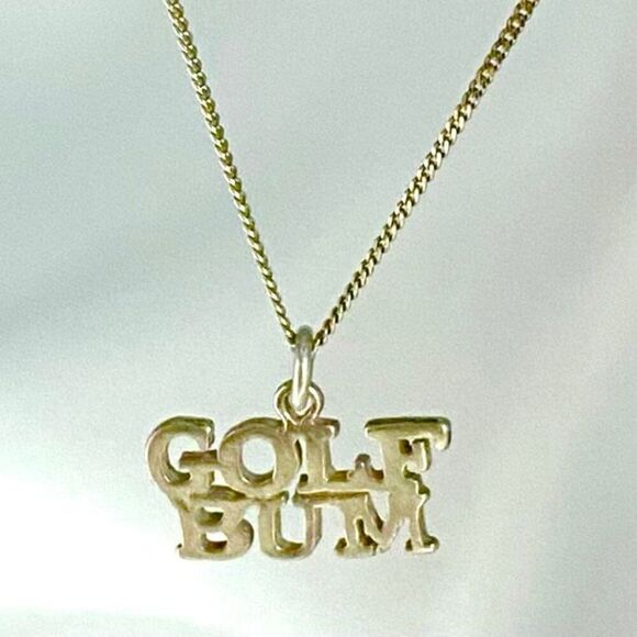 ALA Sterling 925,Silver “Golf Bum” Pendant & 16” Sterling Chain - Picture 5 of 9